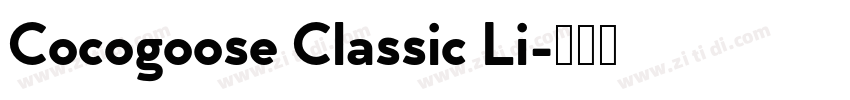 Cocogoose Classic Li字体转换